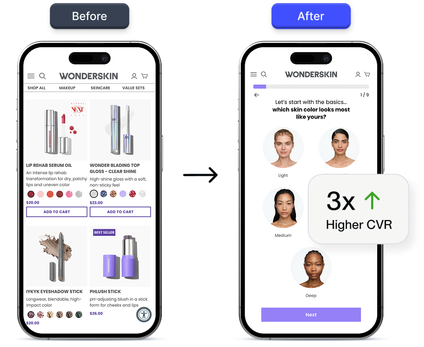 Before and after heyflow optimization